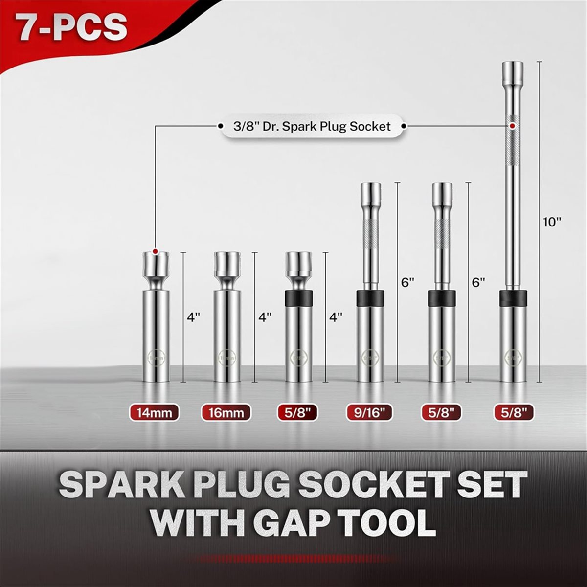 Spark Plug Socket Set - 618 Mega Sale 6 Piece Magnetic