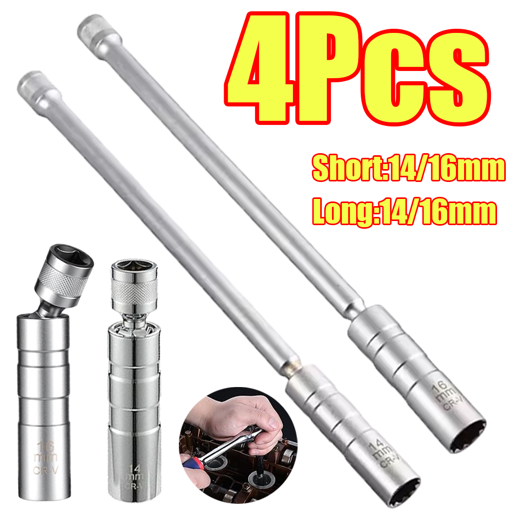 Spark Plug Socket Set - 1-4Pcs 14mm 16mm Spark Plug Socket