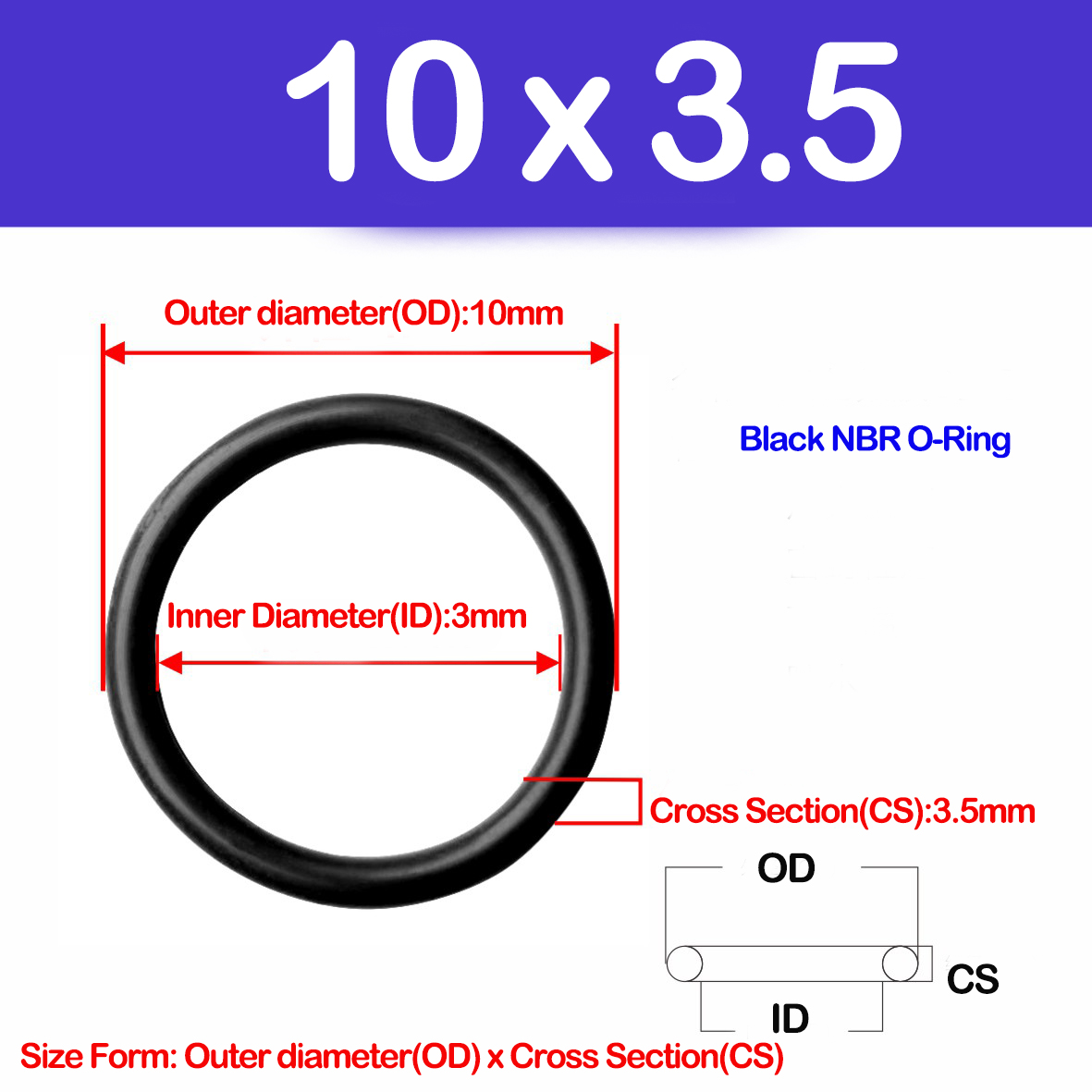 CS 3.5mm,NBR O Ring Sealing Ga - Auto Repair Cs 评论和价格