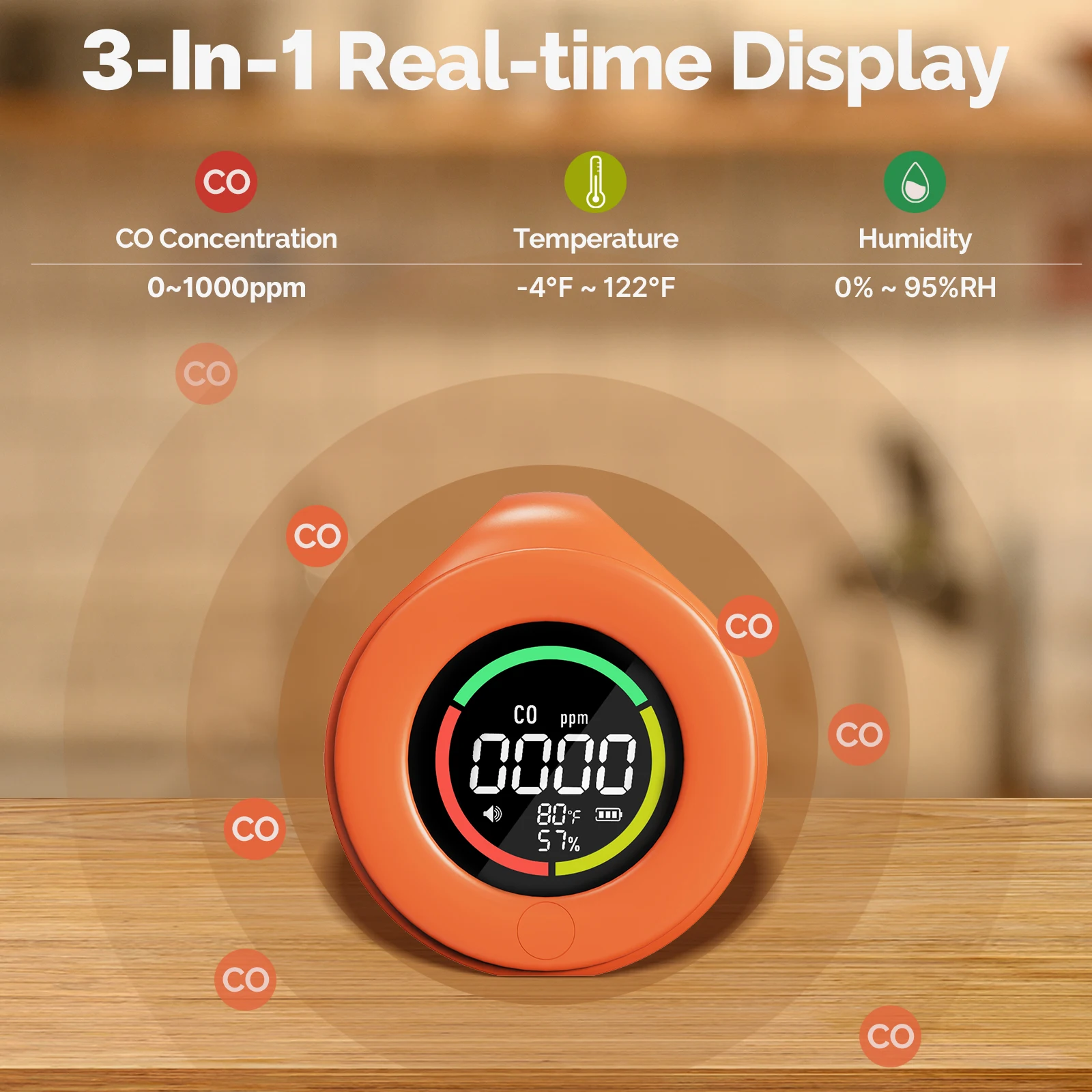 MOES Mini Carbon Monoxide Dete - Smoke Leak Detector 评论和价格