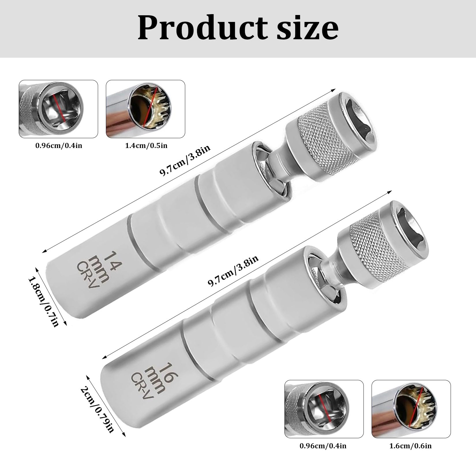 14mm/16mm Spark Plug Wrench Se - Spark Plug Socket Set 评论和价格