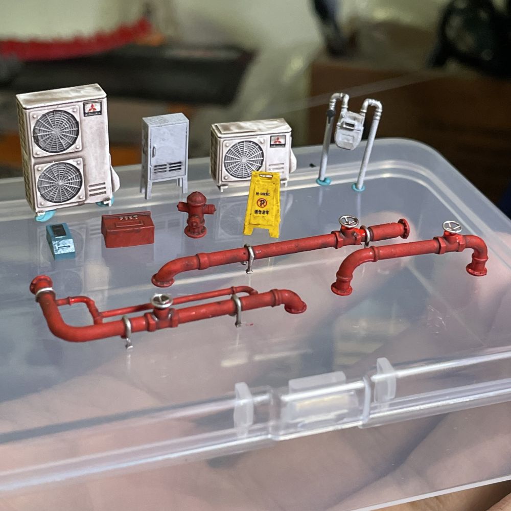 Diorama 1:64  Air Conditioner  - Auto Repair Shop Japan 评论和价格