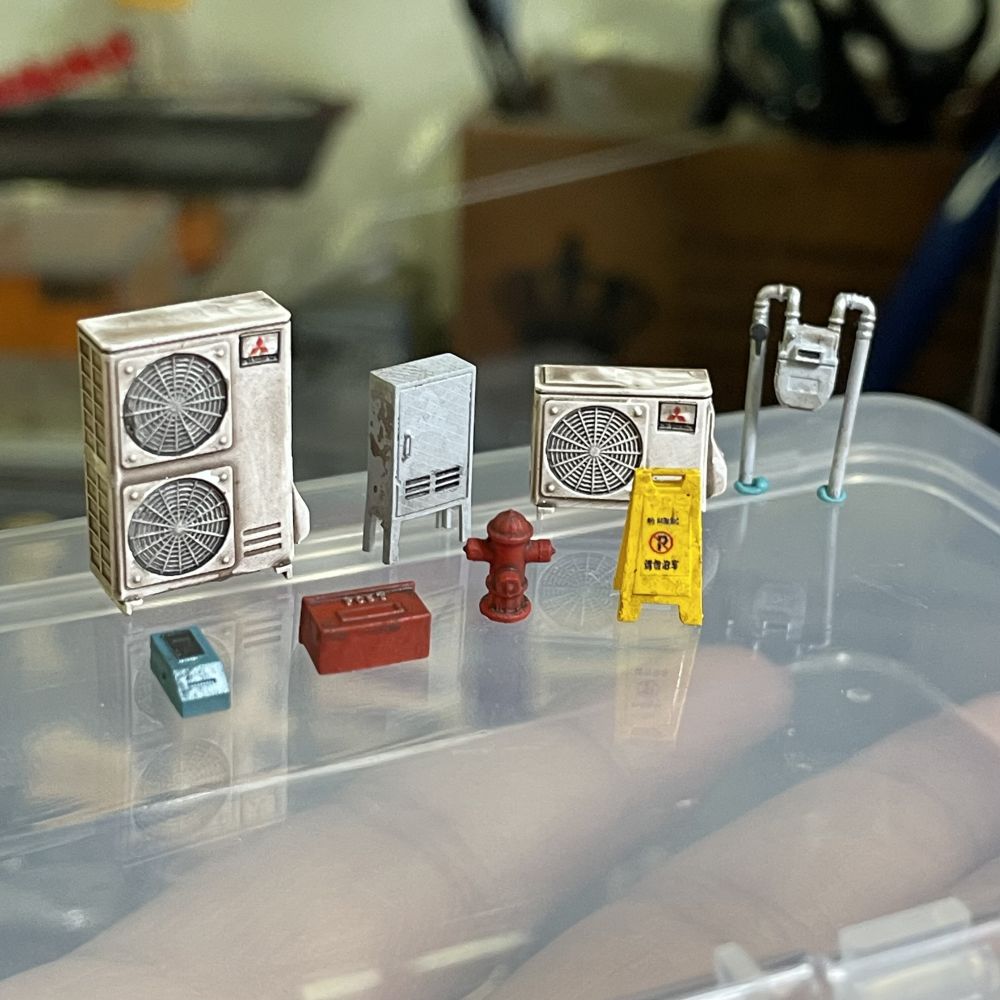 Diorama 1:64  Air Conditioner  - Auto Repair Shop Japan 评论和价格