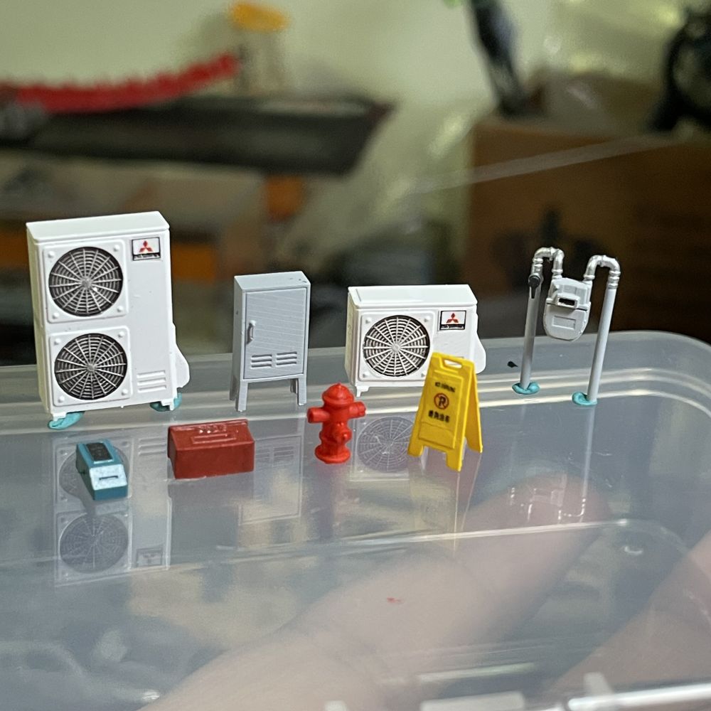 Diorama 1:64  Air Conditioner  - Auto Repair Shop Japan 评论和价格