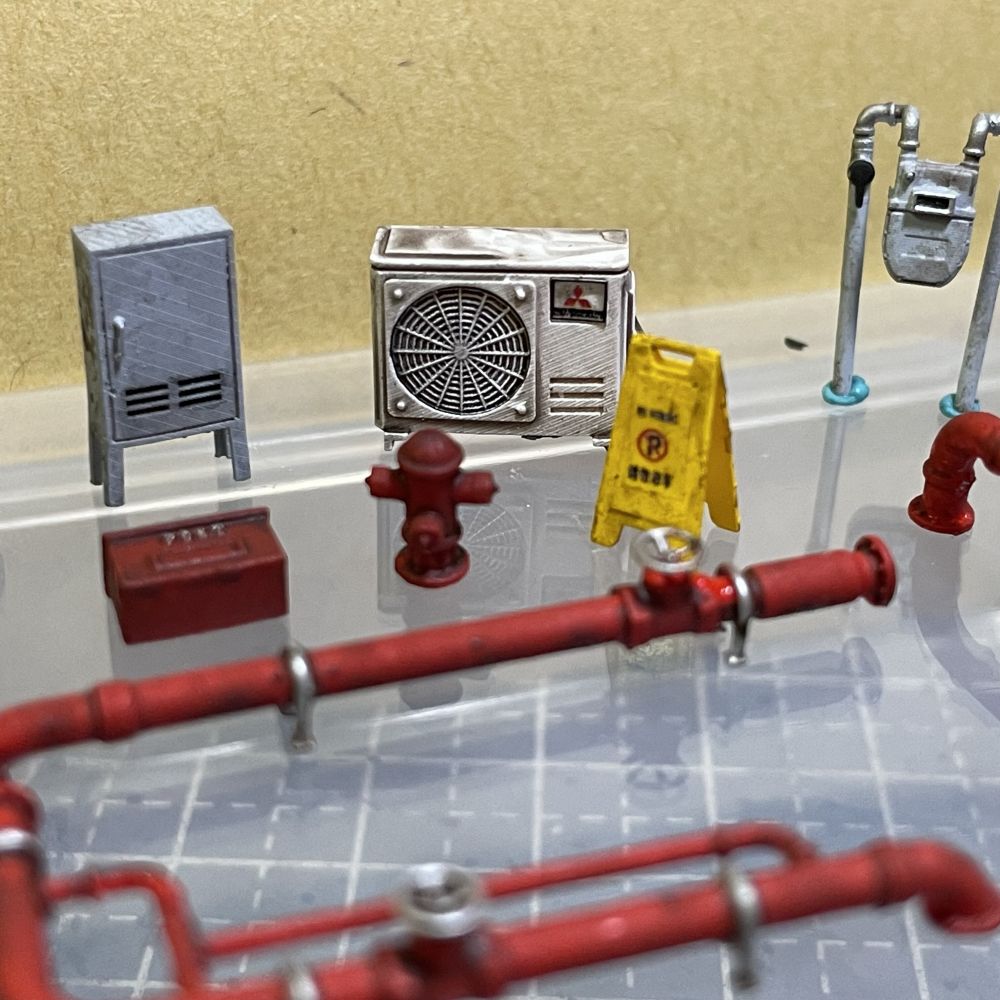 Diorama 1:64  Air Conditioner  - Auto Repair Shop Japan 评论和价格