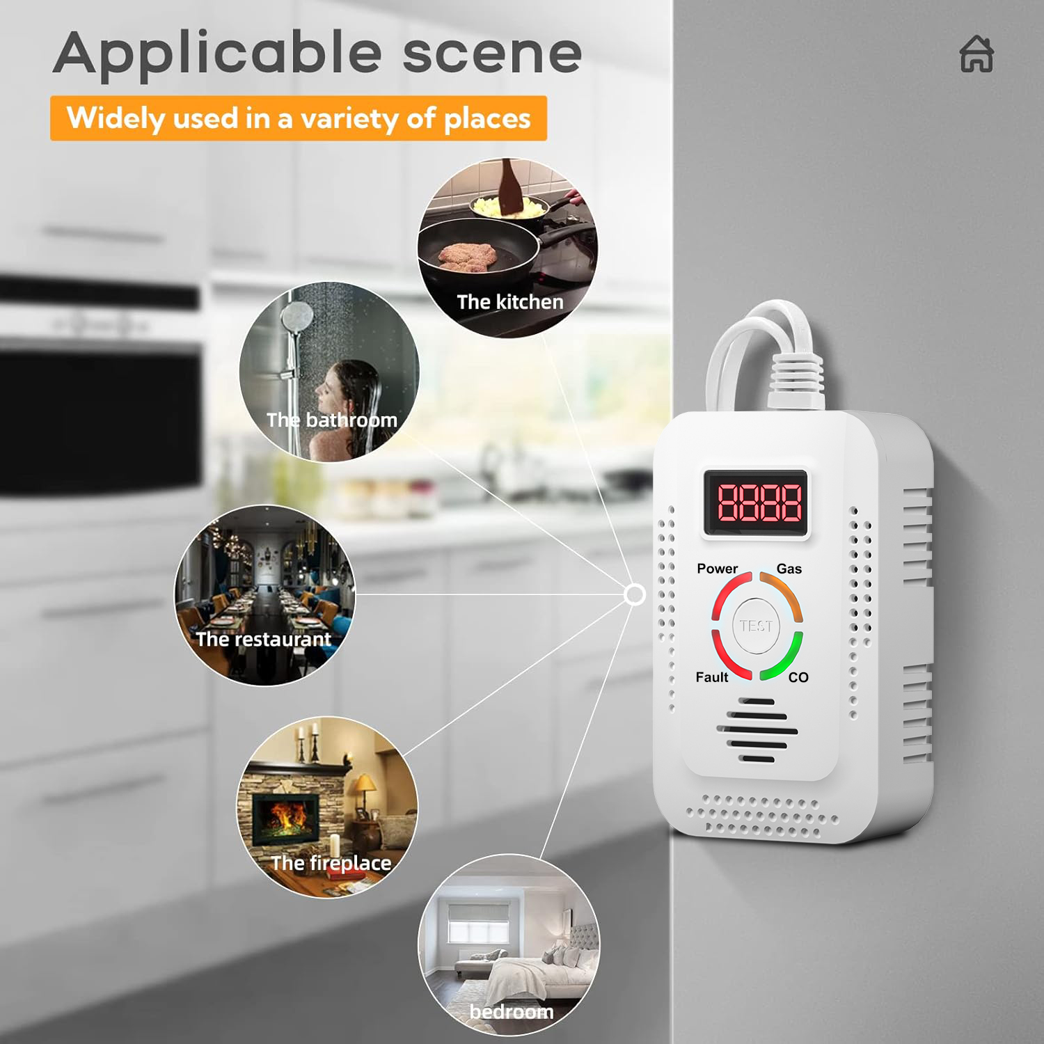 Natural Gas Detector 2in1 And  - Smoke Leak Detector 评论和价格