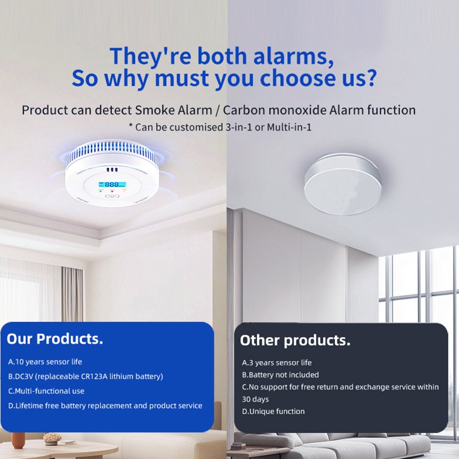 10 years Smoke & Carbon Monoxi - Smoke Leak Detector 评论和价格