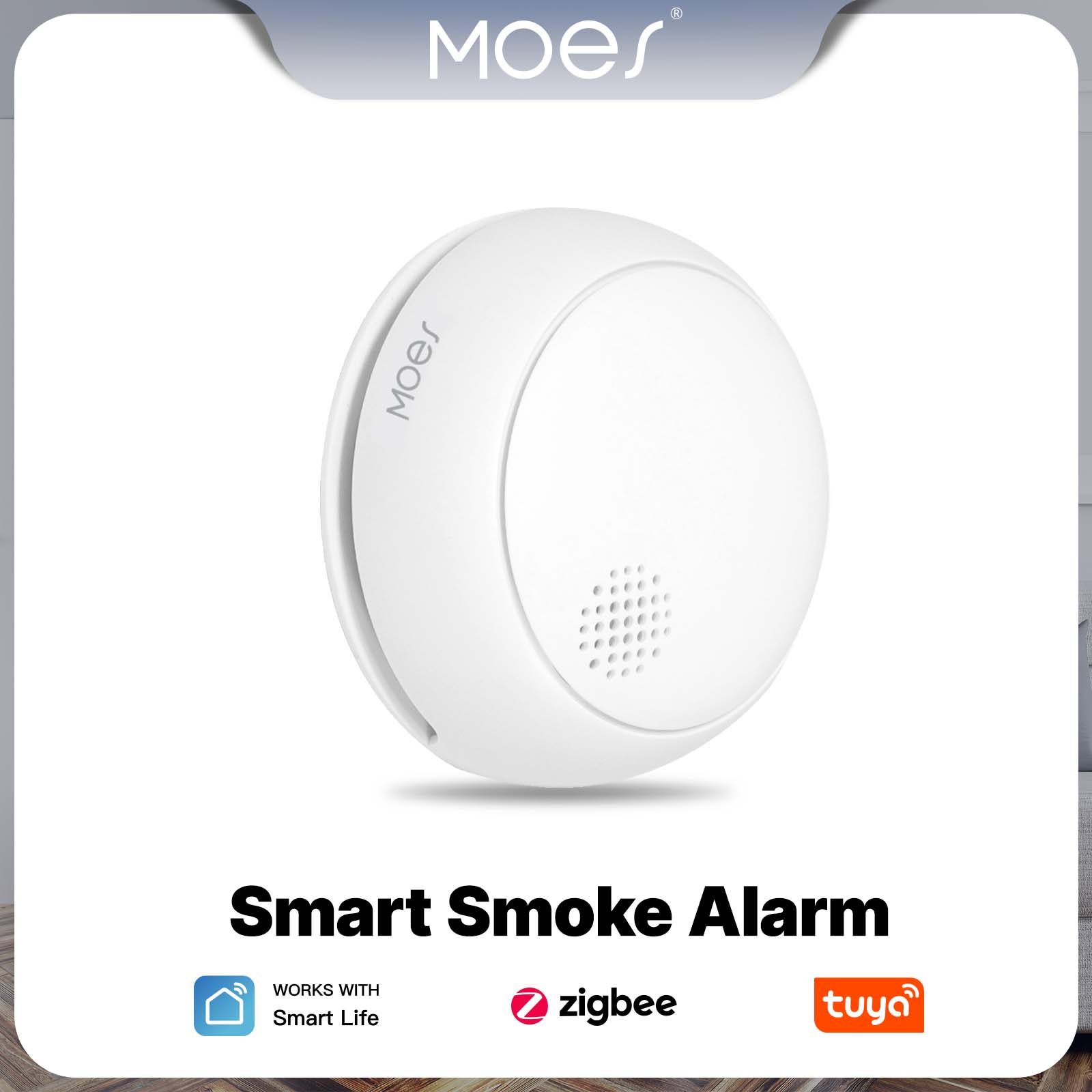 MOES ZigBee Smart Smoke Alarm  - Smoke Leak Detector 评论和价格
